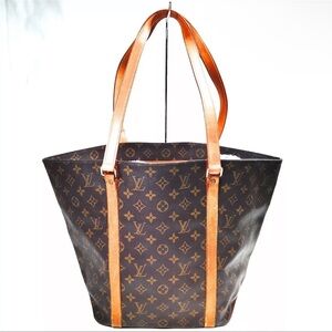 Louis Vuitton Brown and Tan Monogram Tote